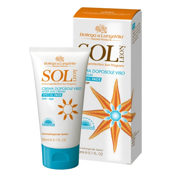 SOL Léon - After Sun Face Cream - Anti-age (50ml) - €11.90 - stepstones-health.nl