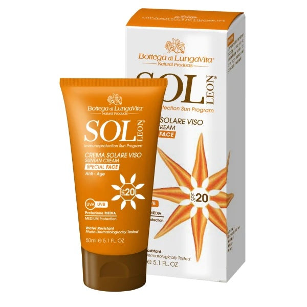 SOL Léon - Sun Protection Face Cream - Anti-aging (50ml) in SPF 20 | 30 | 50 (Reseller)