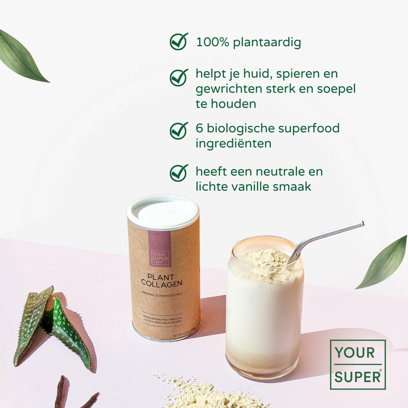Your Super Plant Based Collagen Mix Superfood Vegan Organic Powder - 4.23oz  : Target