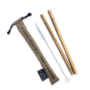 Your Super - Bamboo straws + jute carrying pouch (Reseller)